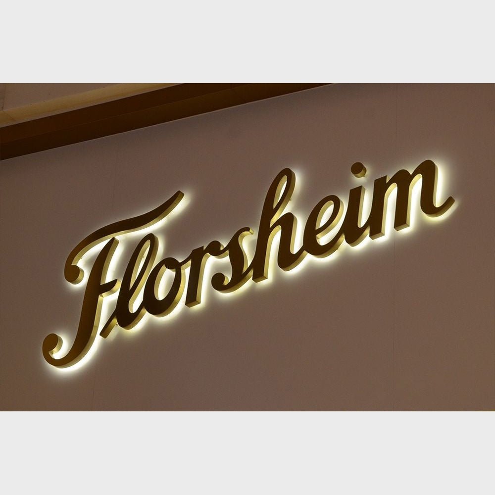 Florsheim 3D Backlit Channel Letters Led Light Sign - Shineneon