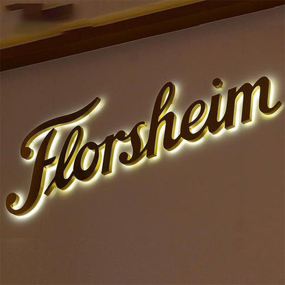Florsheim 3D Backlit Letters Business Metal Led Sign - Shineneon