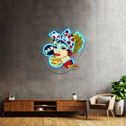 Flour Bread Vzla Artwork Personalized Light Up Sign