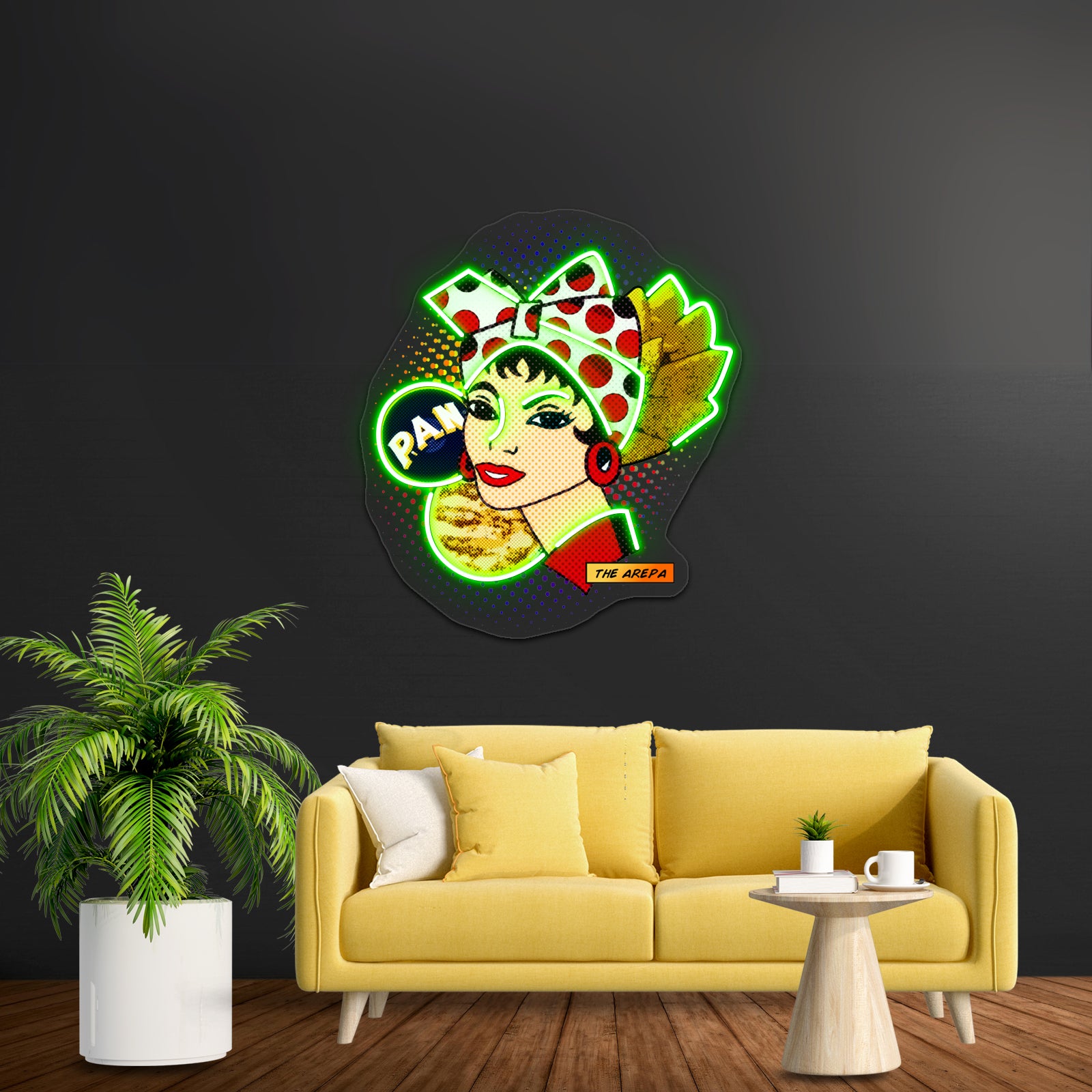 Flour Bread Vzla Artwork Personalized Light Up Sign