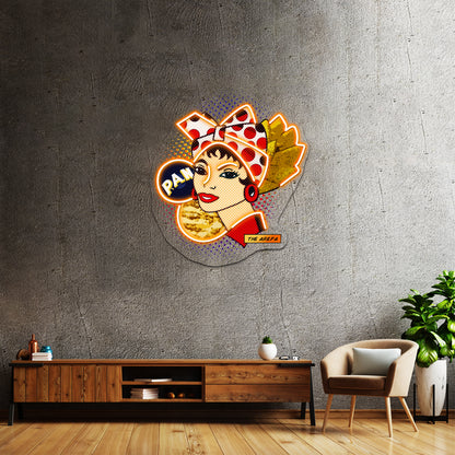 Flour Bread Vzla Artwork Personalized Light Up Sign