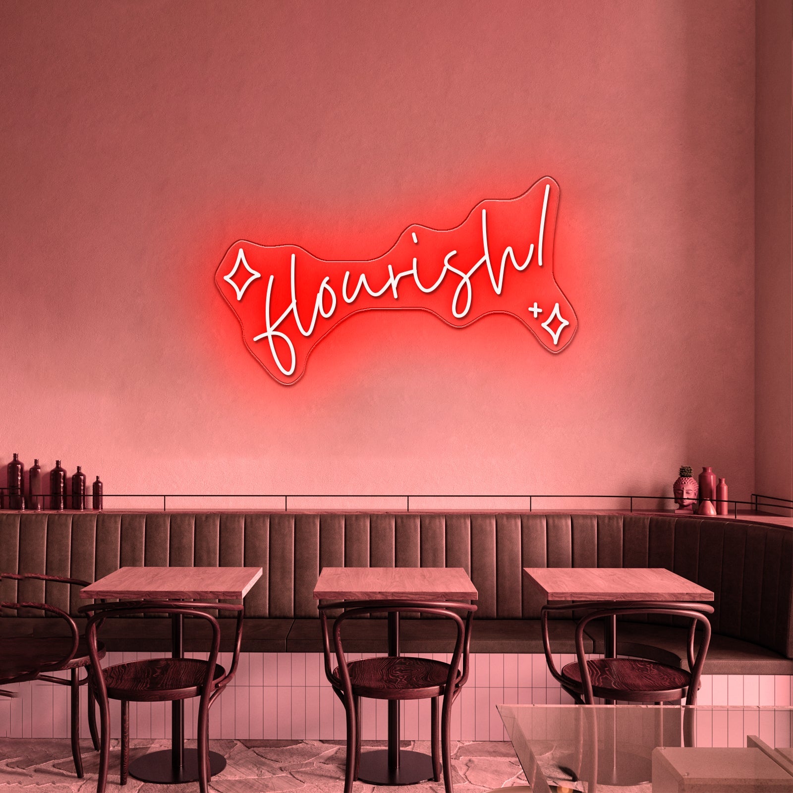 Flourish Artwork Personalized Light Up Sign - Shineneon