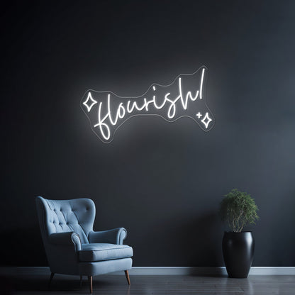 Flourish Artwork Personalized Light Up Sign - Shineneon