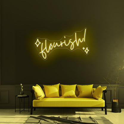 Flourish Artwork Personalized Light Up Sign - Shineneon