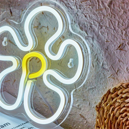 Flower Back Panel Led Neon Light For Weddings Home Decor | Shineneon