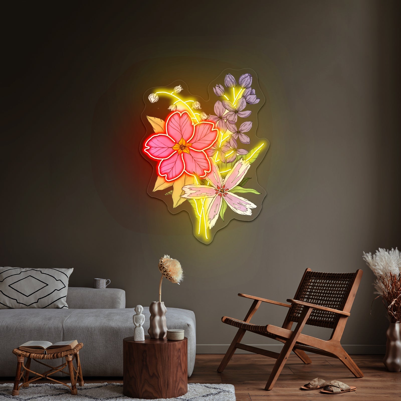 Flower Bouquet Neon Lights For Sale - Shineneon