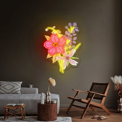 Flower Bouquet Neon Lights For Sale - Shineneon