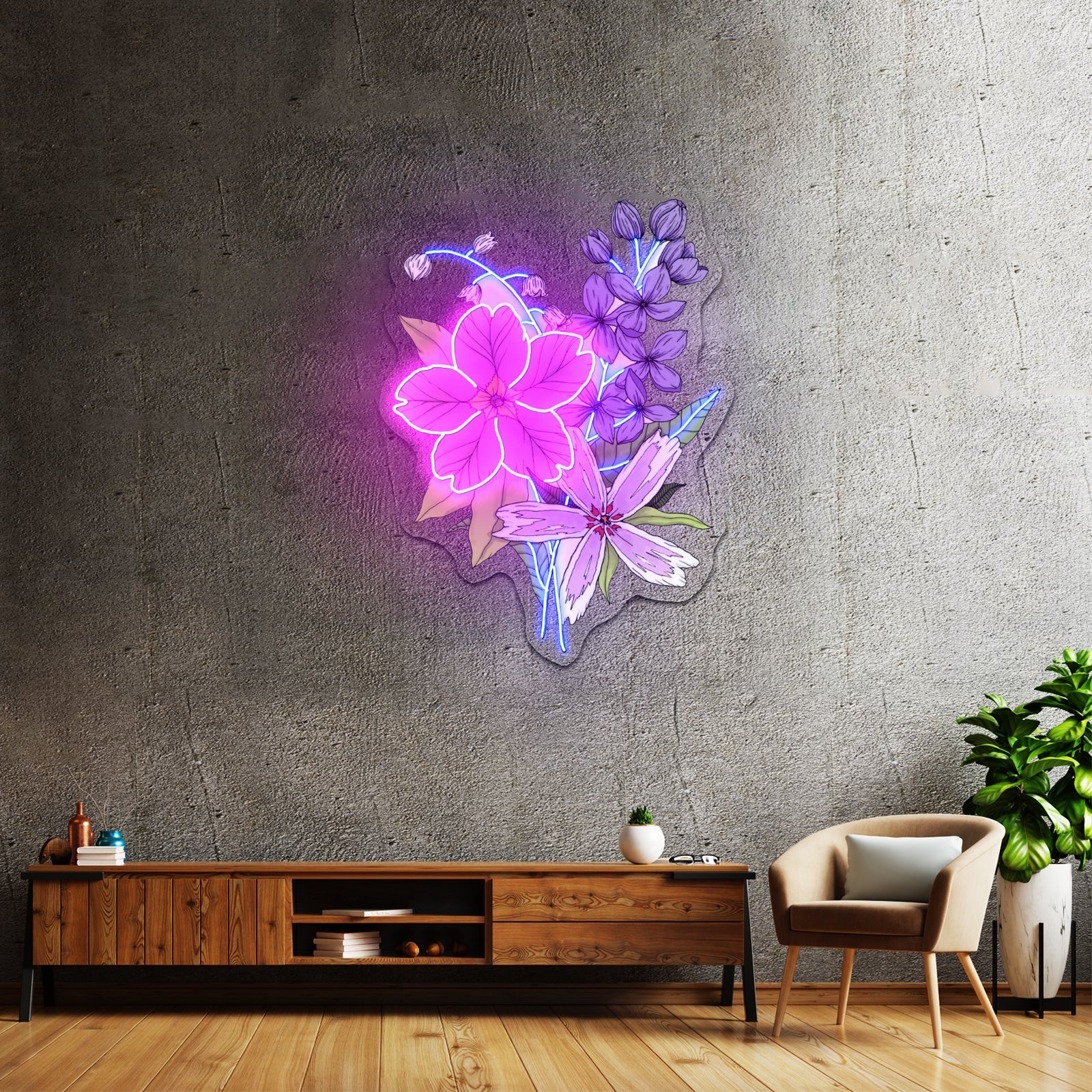 Flower Bouquet Neon Lights For Sale - Shineneon