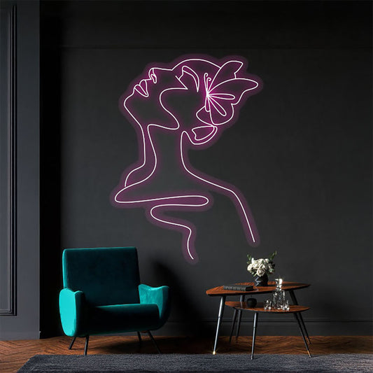 Flower Head Led Neon Signs