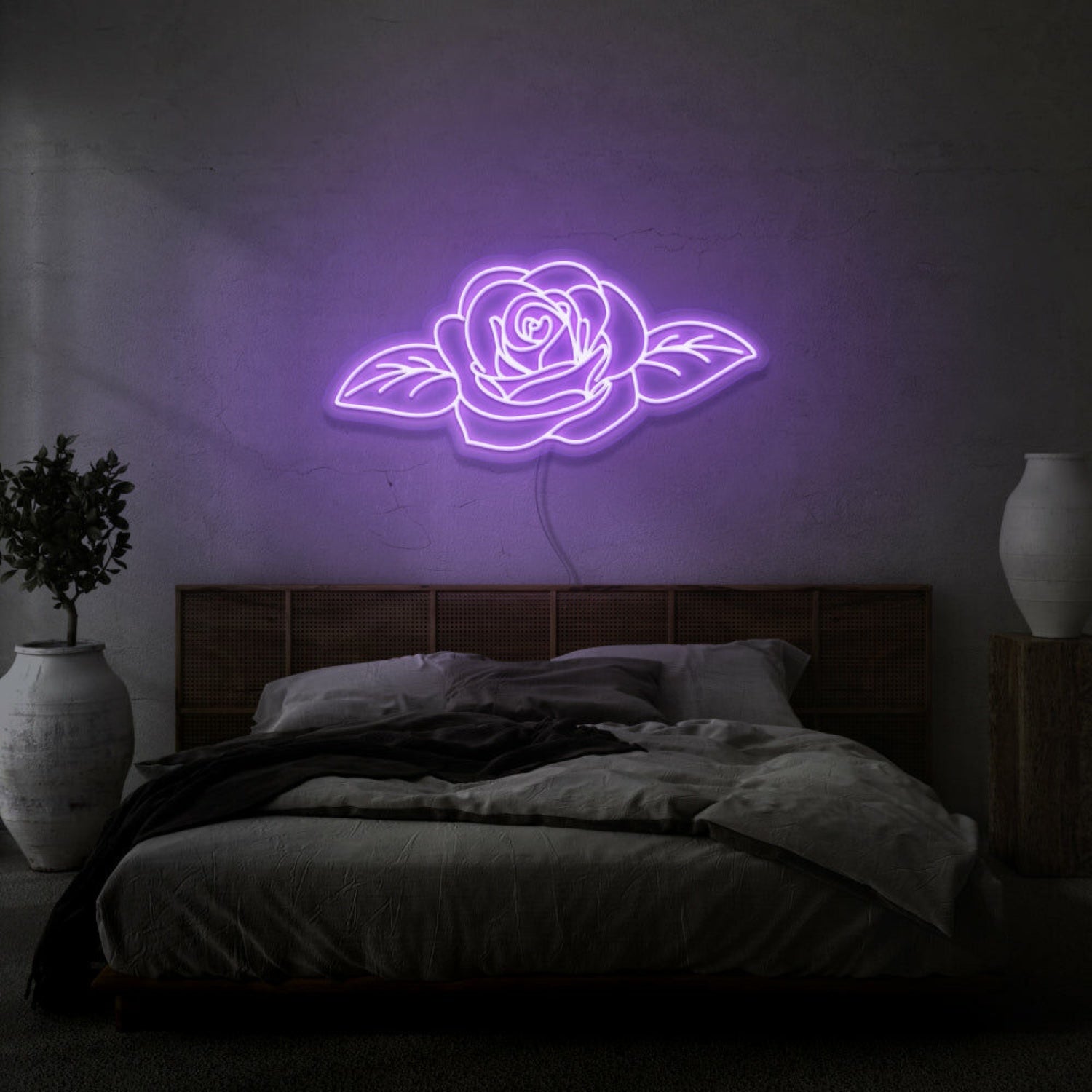 Flower Neon Light In Room | Shineneon