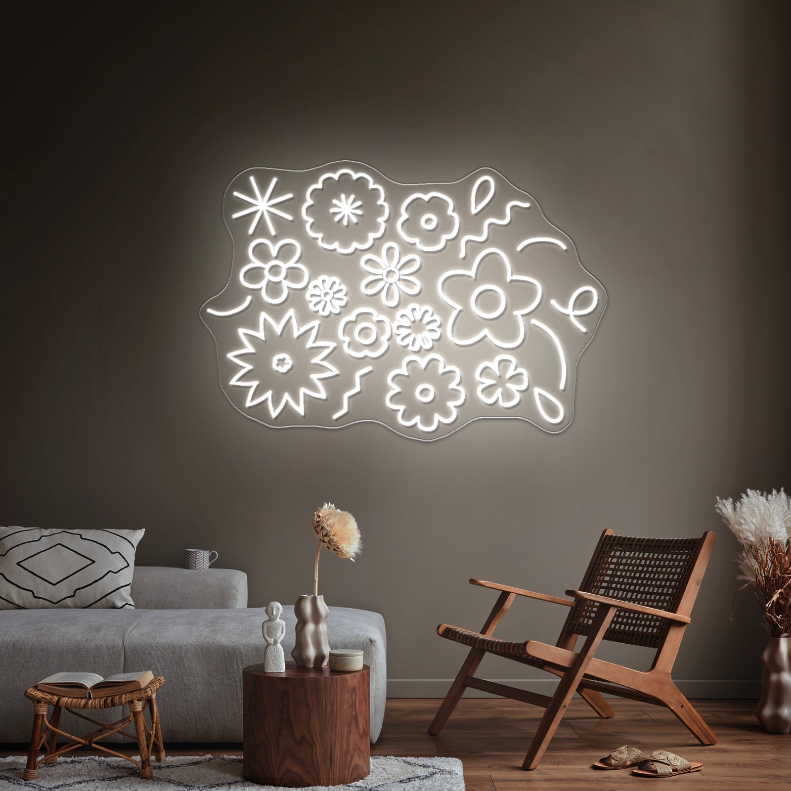 Flower Power Aesthetic Neon Signs Large Led Signs - Shineneon
