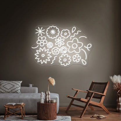 Flower Power Aesthetic Neon Signs Large Led Signs - Shineneon