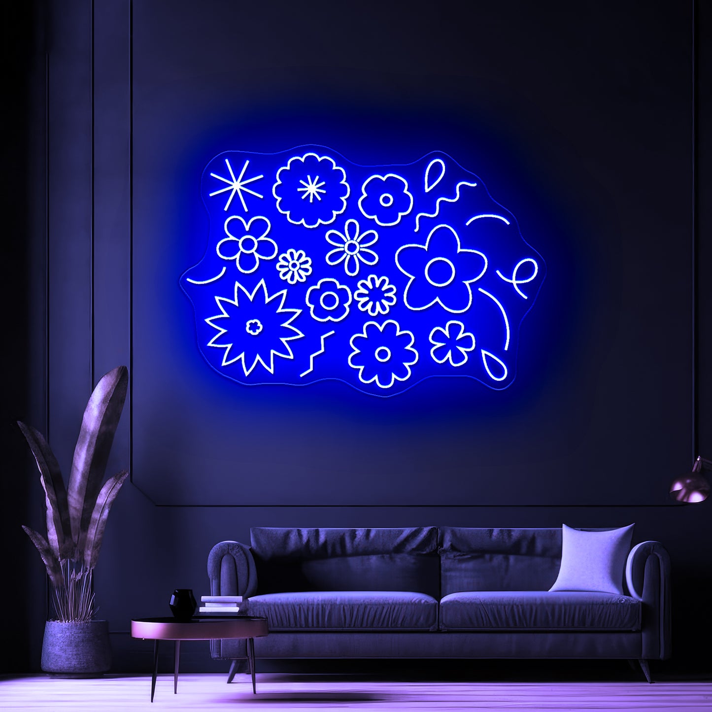 Flower Power Aesthetic Neon Signs Large Led Signs