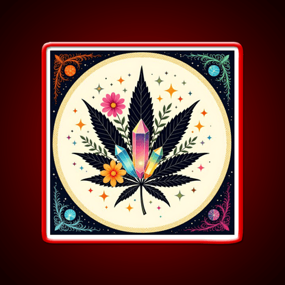 Flower Power Hemp Inspired Green Leaf Led Neon Sign Rgb Color - Shineneon