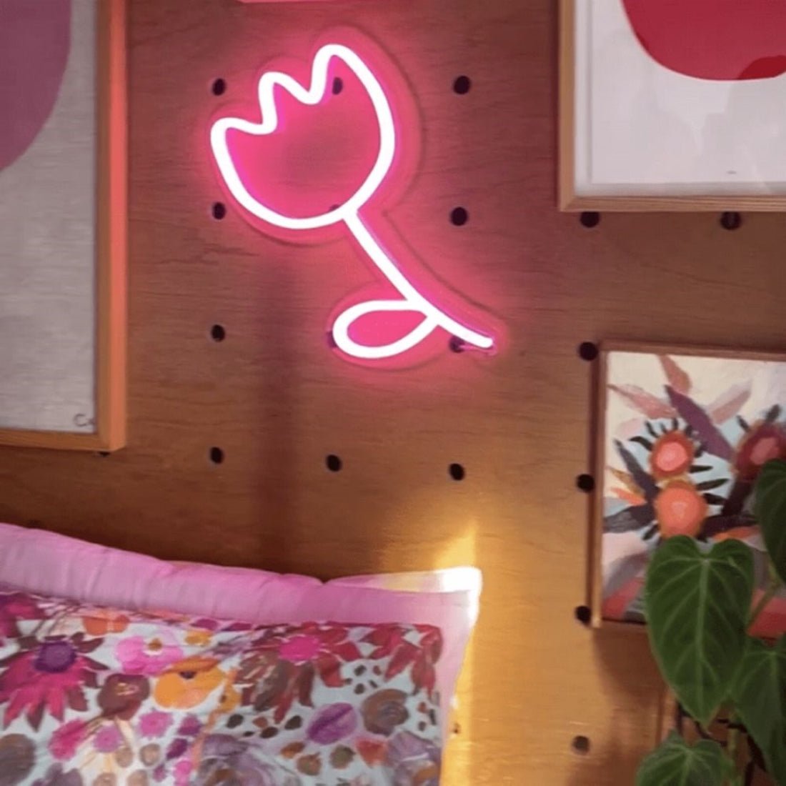 Flower Wall Art Led Sign Business Neon Sign - Shineneon