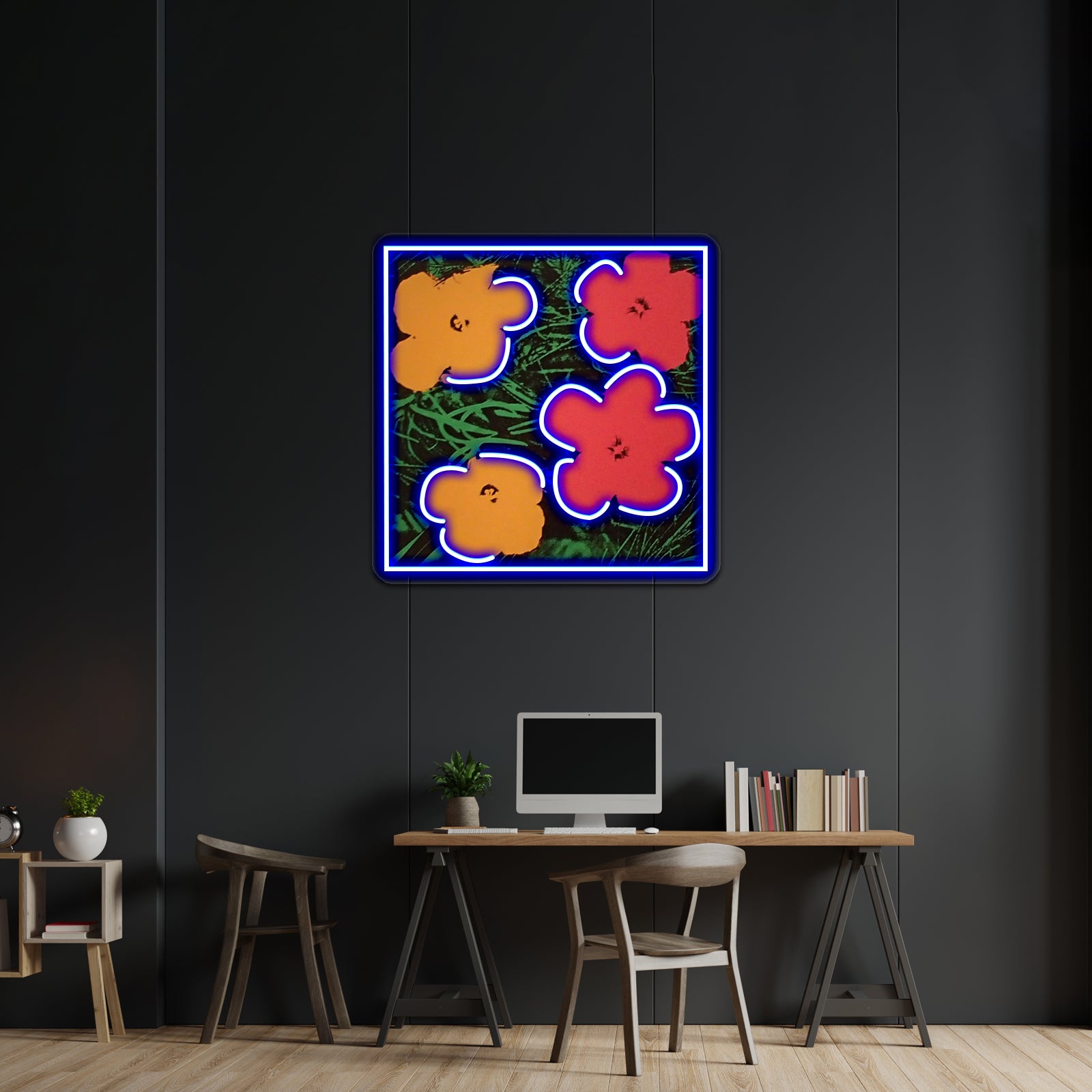 Flowerhol Artwork Personalized Light Up Sign - LED neon sign view 5