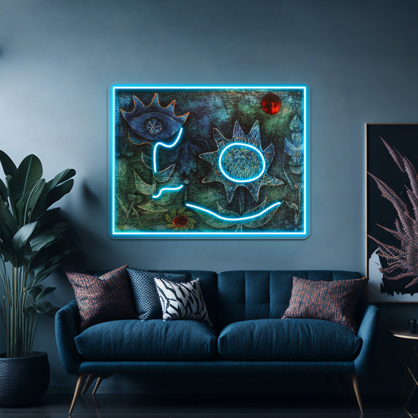 Flowers In The Night Wall Artwork Neon Signs