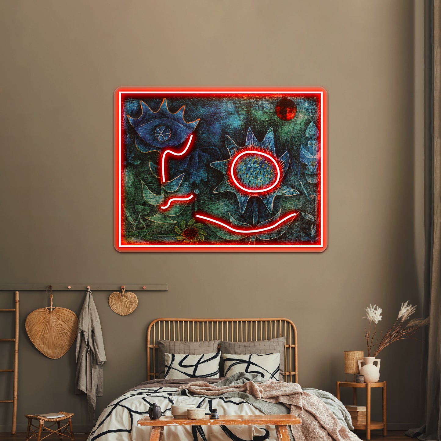 Flowers In The Night Wall Artwork Neon Signs