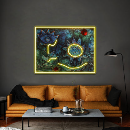 Flowers In The Night Wall Artwork Neon Signs