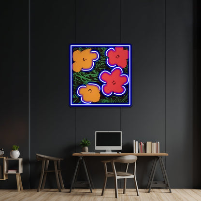 Flowers Wrapping Books Neon Signs For Sale - Shineneon
