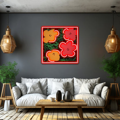 Flowers Wrapping Books Neon Signs For Sale - Shineneon