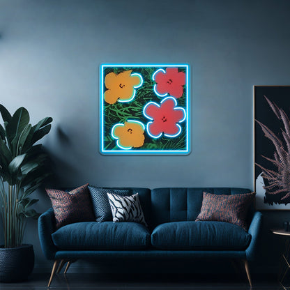 Flowers Wrapping Books Neon Signs For Sale - Shineneon