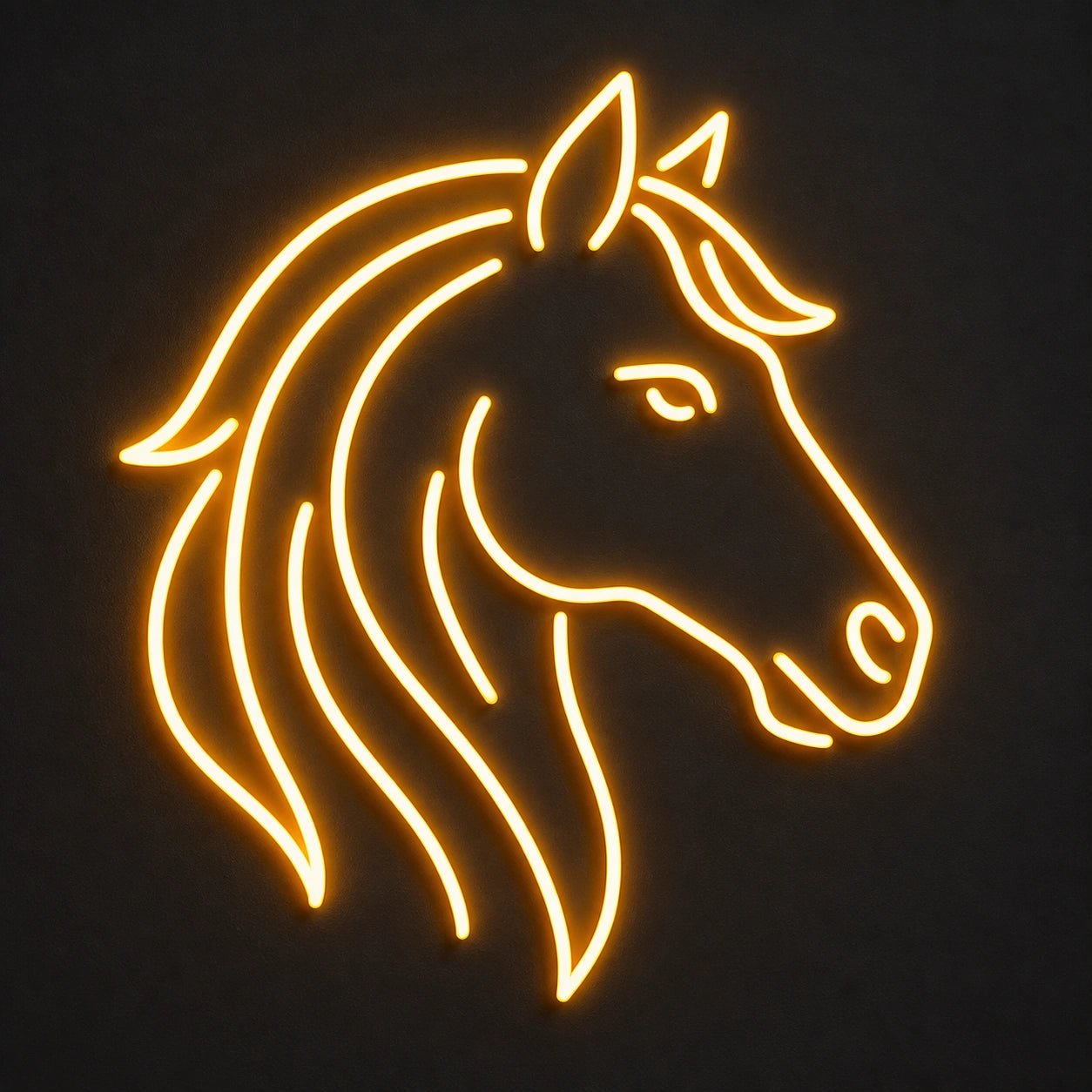 Flowing Mane Horse Head Vintage LED Neon Sign - Shineneon