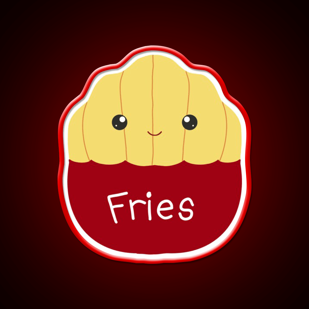 Floyd The French Fries Fast Food Led Neon Sign For Burger Place Rgb Color - Shineneon