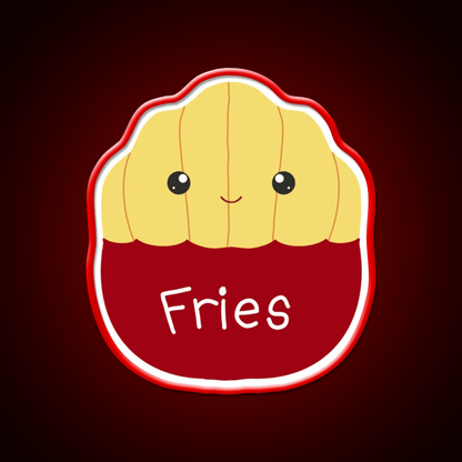 Floyd The French Fries Fast Food Led Neon Sign For Burger Place Rgb Color - Shineneon