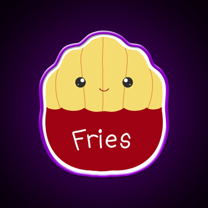 Floyd The French Fries Fast Food Led Neon Sign For Burger Place Rgb Color - Shineneon