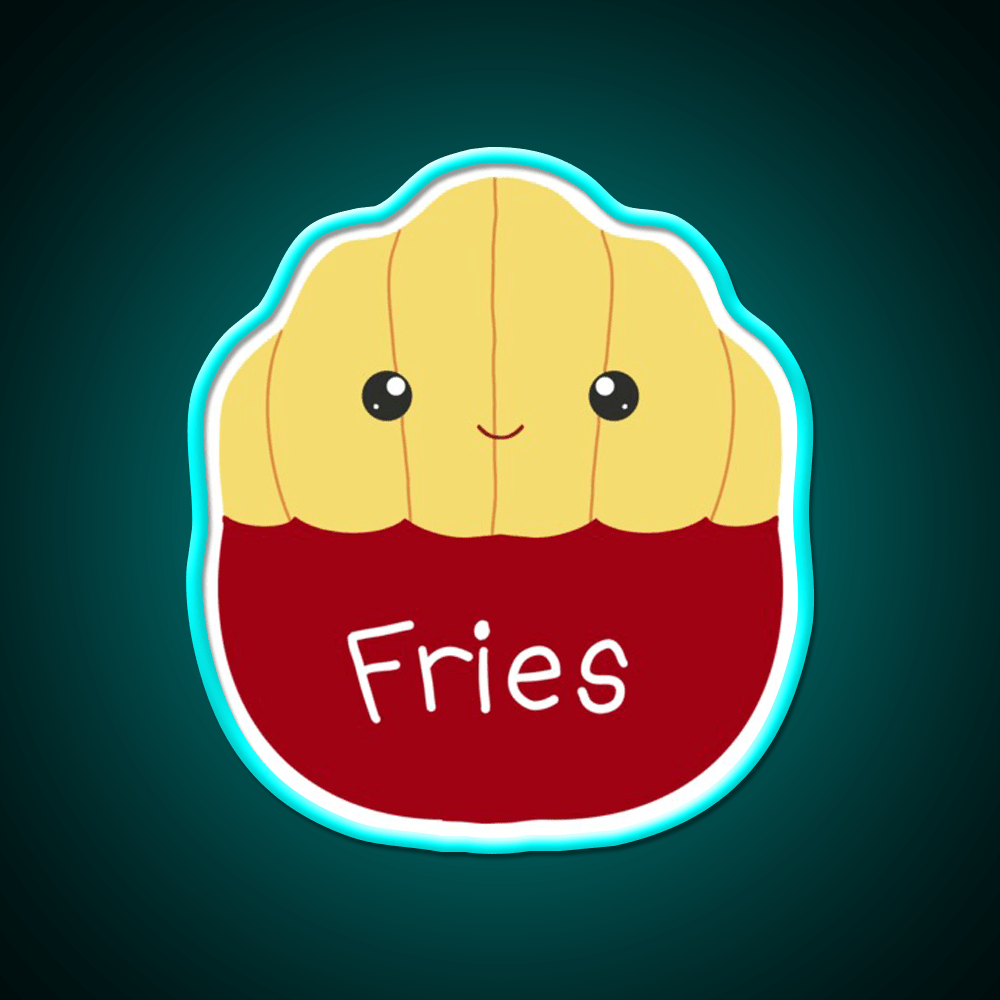 Floyd The French Fries Fast Food Led Neon Sign For Burger Place Rgb Color - Shineneon