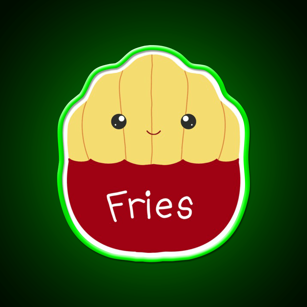 Floyd The French Fries Fast Food Led Neon Sign For Burger Place Rgb Color - Shineneon