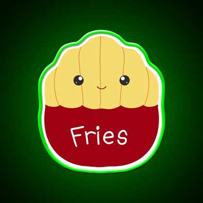 Floyd The French Fries Fast Food Led Neon Sign For Burger Place Rgb Color - Shineneon