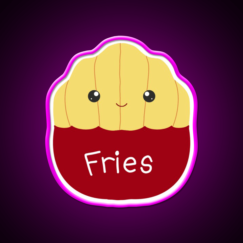 Floyd The French Fries Fast Food Led Neon Sign For Burger Place Rgb Color - Shineneon