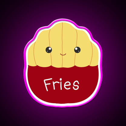 Floyd The French Fries Fast Food Led Neon Sign For Burger Place Rgb Color - Shineneon