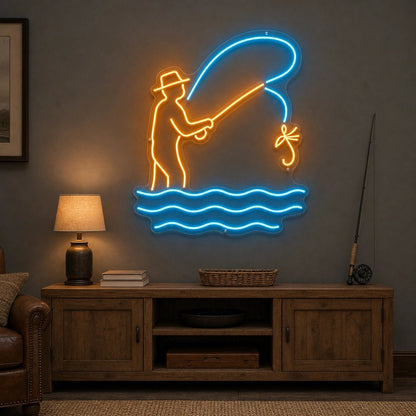 Fly Fishing LED Neon Sign - Shineneon