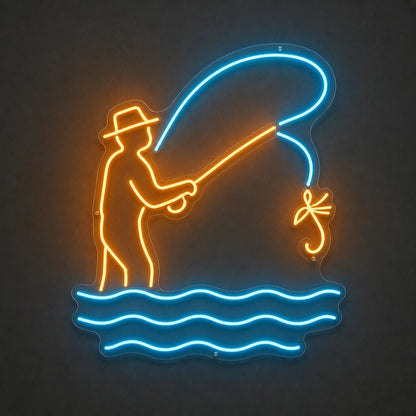 Fly Fishing LED Neon Sign - Shineneon