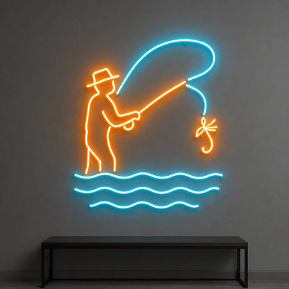 Fly Fishing LED Neon Sign Garage Neon Sign - Shineneon