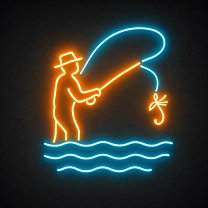 Fly Fishing LED Neon Sign Garage Neon Sign - Shineneon