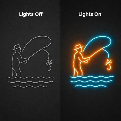 Fly Fishing LED Neon Sign Garage Neon Sign - Shineneon