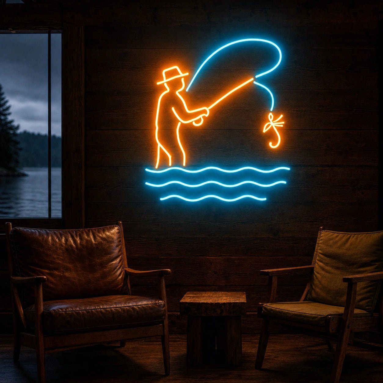 Fly Fishing LED Neon Sign Garage Neon Sign - Shineneon