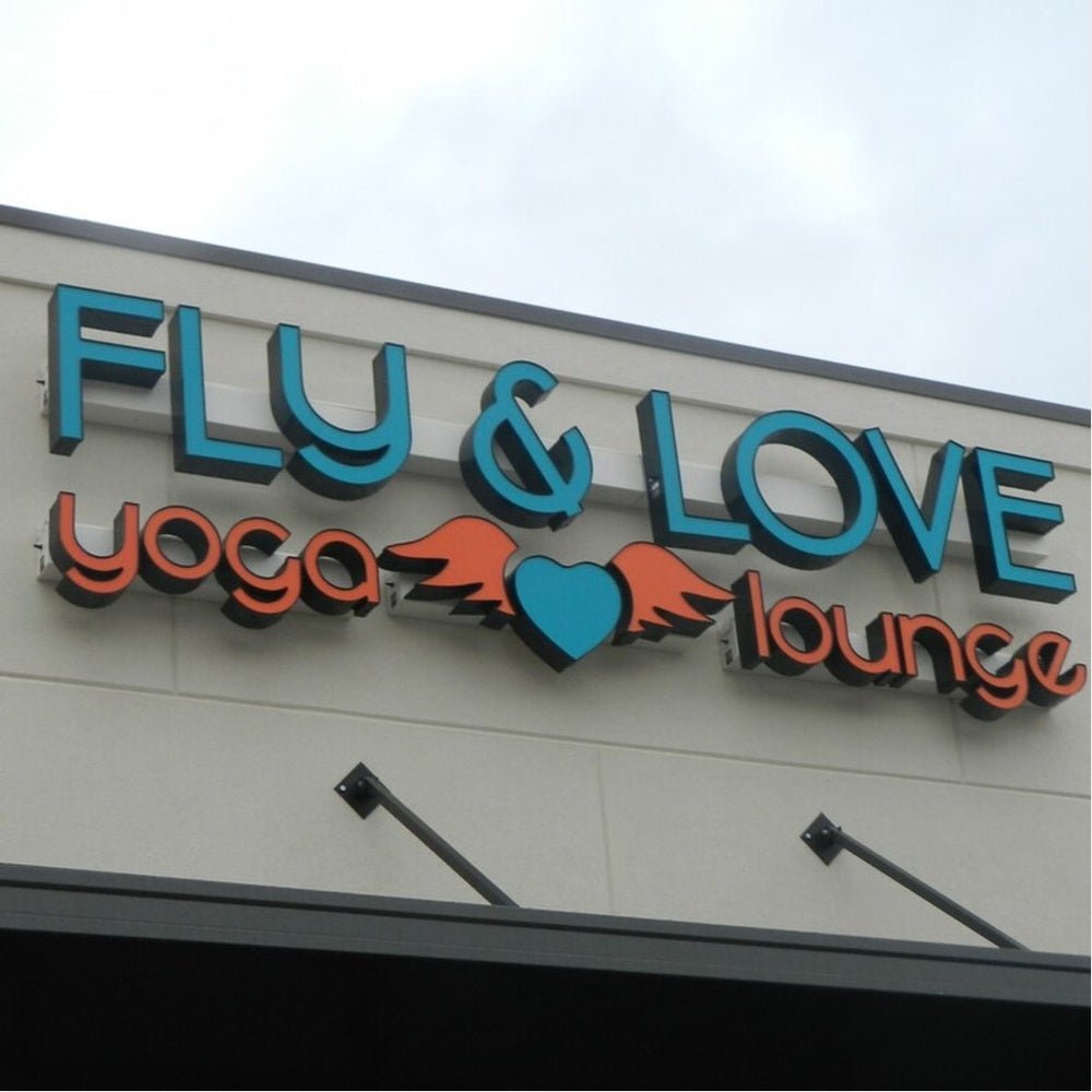 Fly Love Yoga Lounge 3D Backlit Channel Letters Led Light Sign - Shineneon