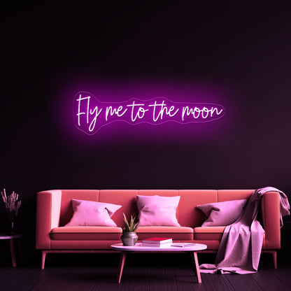 Fly Me To The Moon Led Neon Signs - Shineneon