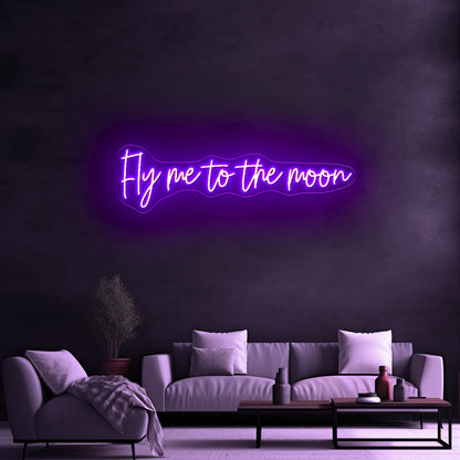 Fly Me To The Moon Led Neon Signs - Shineneon