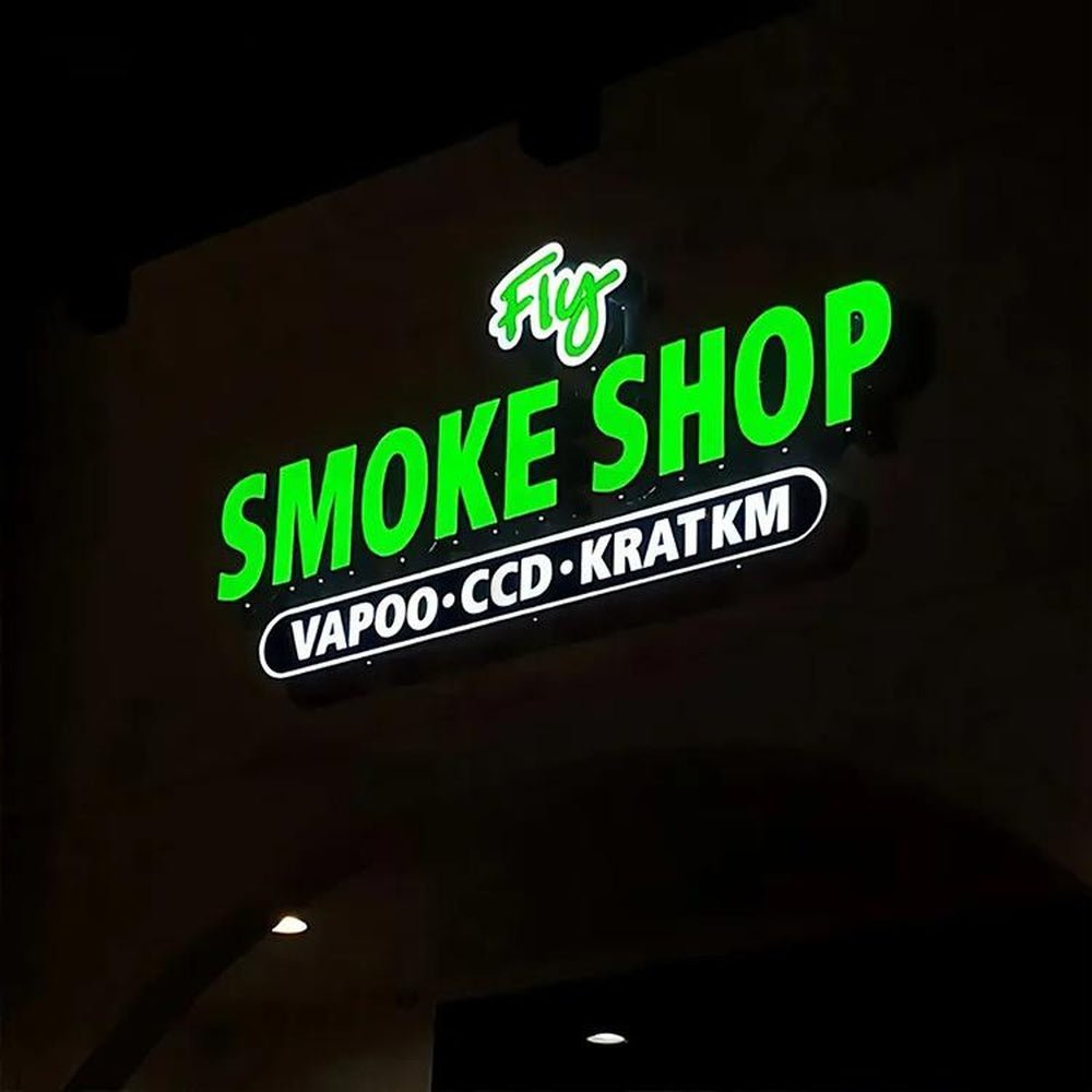 Fly Smoke Shop 3D Frontlit Letters Metal Led Sign - Shineneon