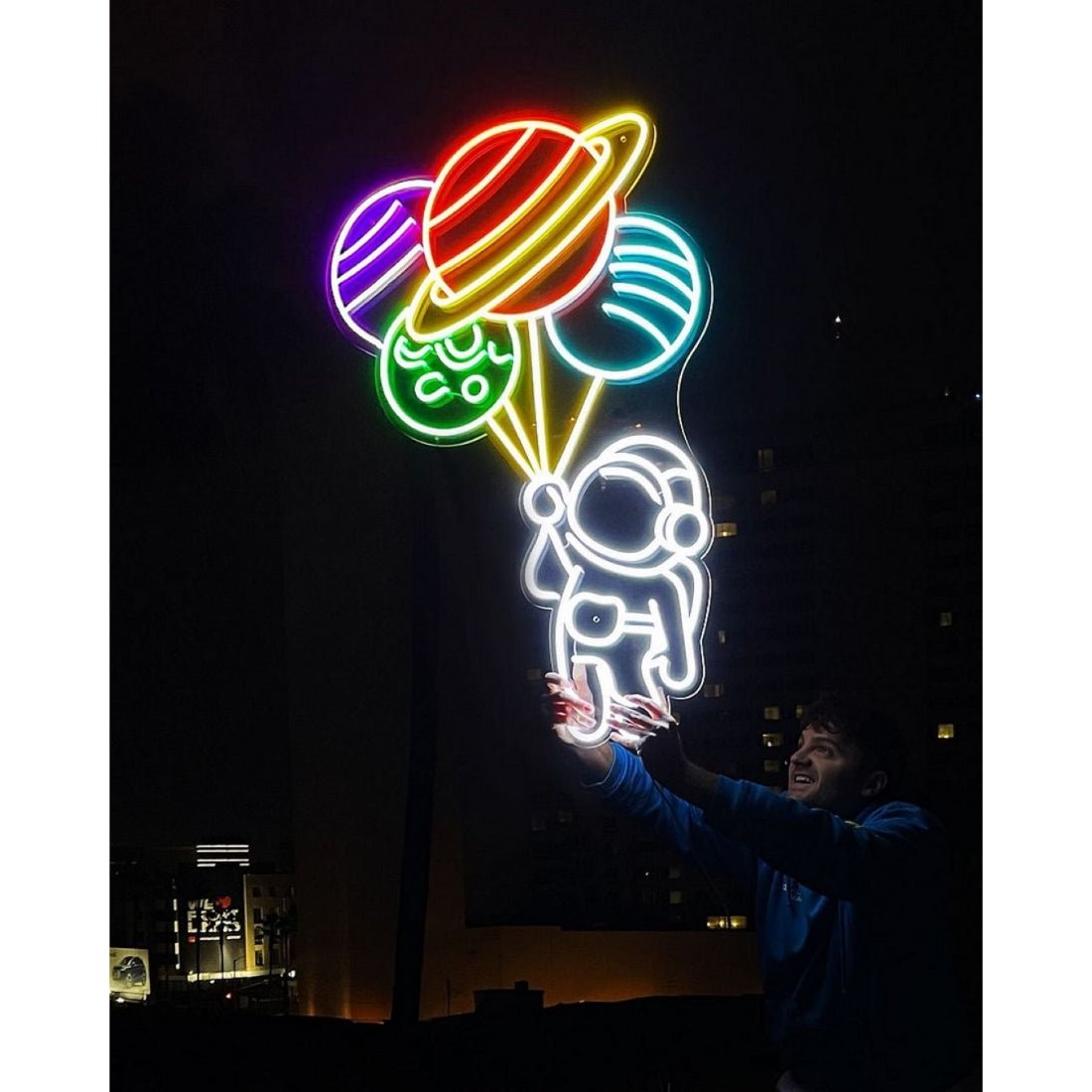 Flying Astronaut Led Sign Business Neon Sign - Shineneon