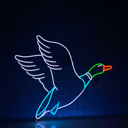 Flying Duck Led Neon Sign Duck Room Wall Art Decor | Shineneon