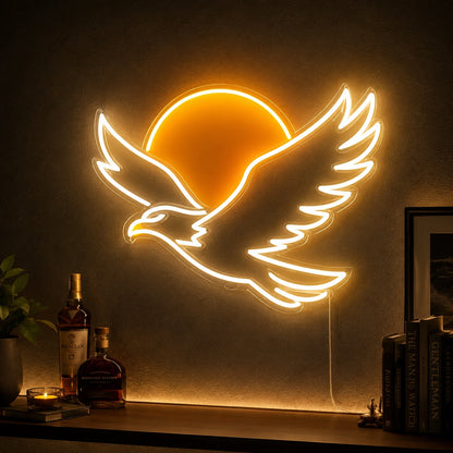 Flying Eagle Sunrise Neon Sign LED Neon Sign high-converting product image