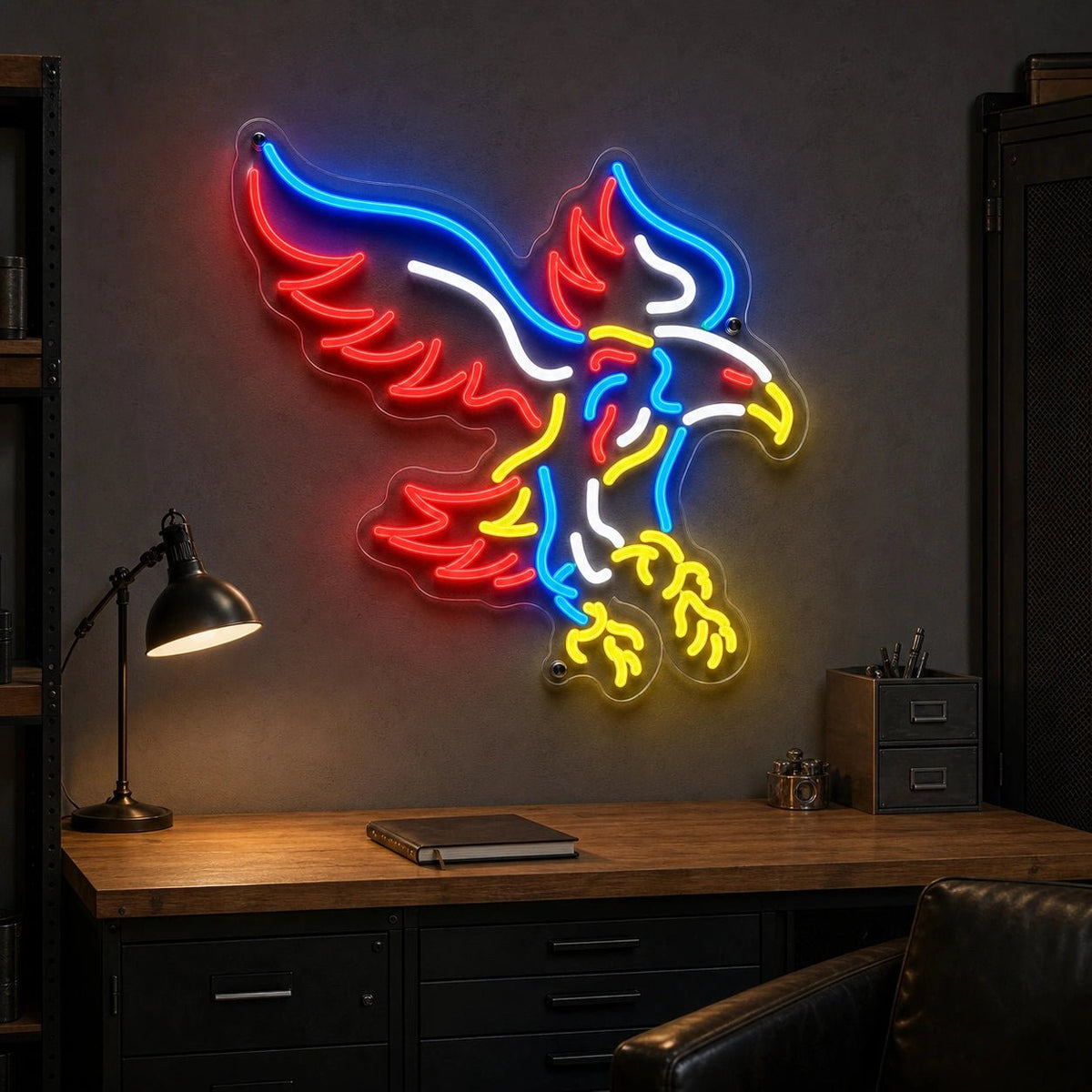 Flying Eagle With Talons LED Neon Sign - Shineneon