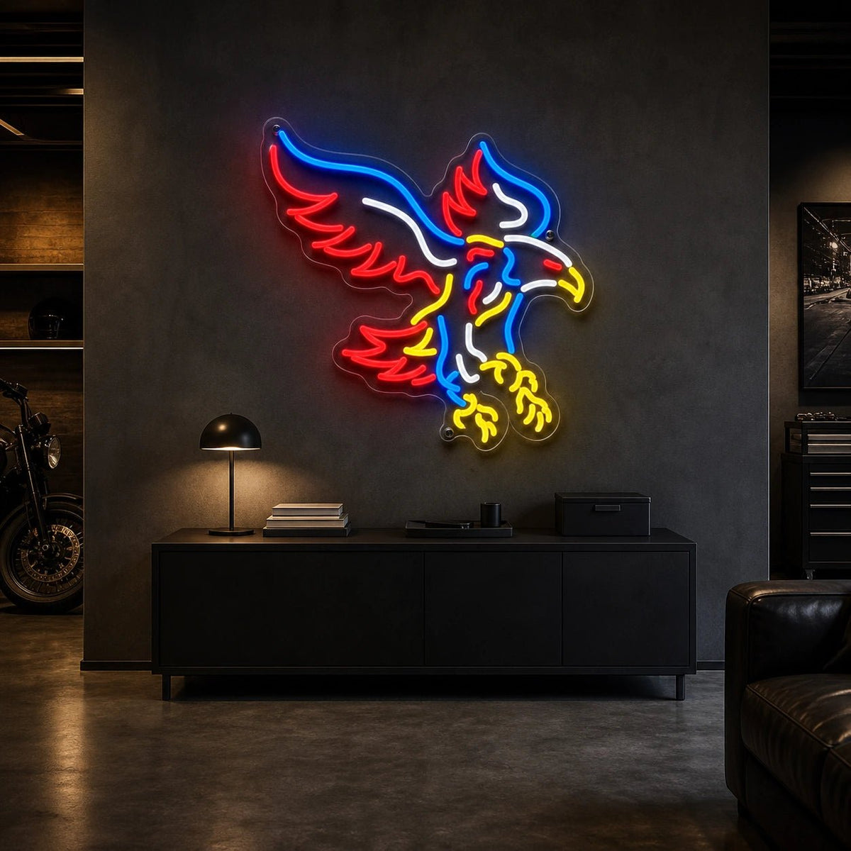 Flying Eagle With Talons LED Neon Sign - Shineneon